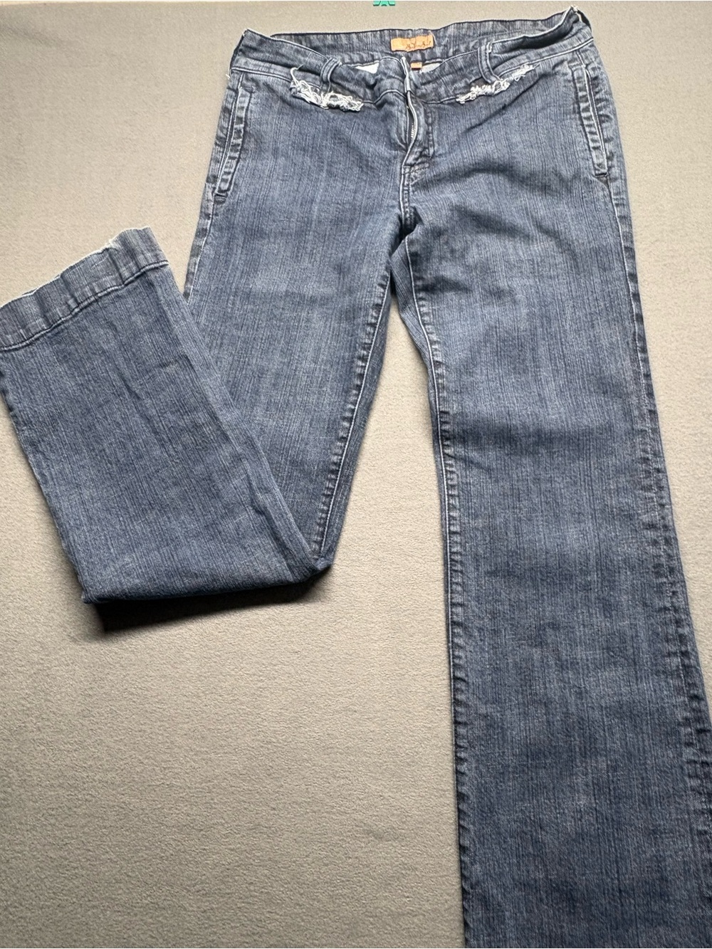 Y2K See Thru Soul Distressed Flap Pocket Bootcut Jeans Size 30